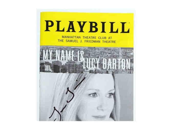 My Name is Lucy Barton opening night Playbill, signed by Laura Linney