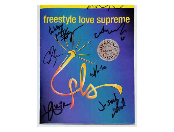 Freestyle Love Supreme opening night Playbill, signed by Lin-Manuel Miranda and more