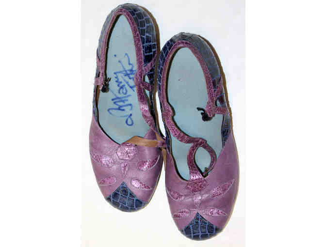'Welcome to the 60s' shoes (size 12) worn and signed by Harvey Fierstein