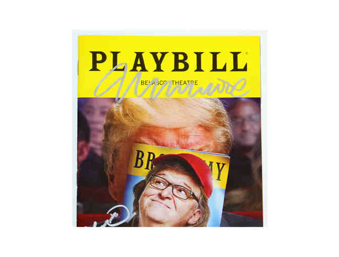 Signed Michael Moore on Broadway: The Terms of My Surrender opening night Playbill