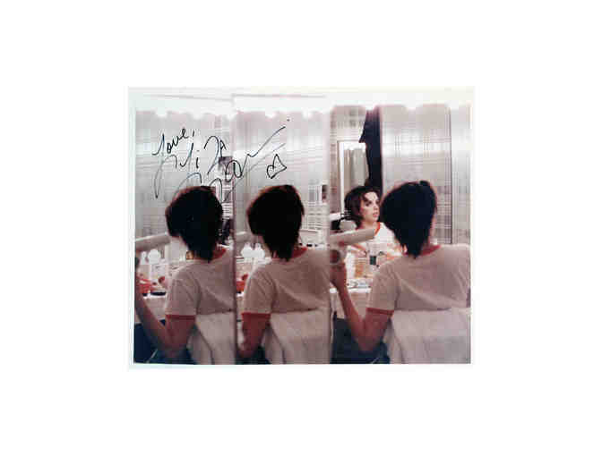 Liza Minnelli-signed dressing room rehearsal photo from 'Liza With a Z'