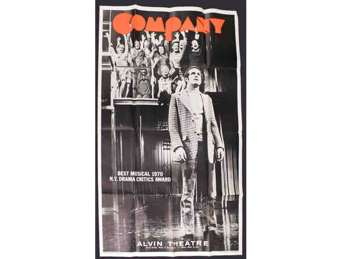 Three sheet poster from the original Company, signed by Stephen Sondheim