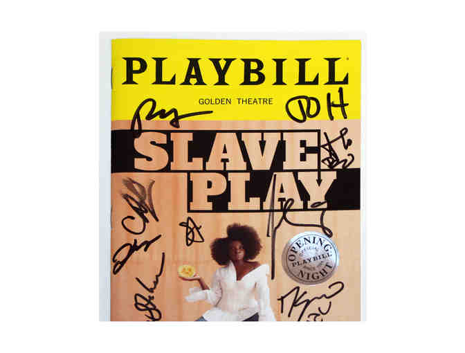Signed Slave Play opening night Playbill