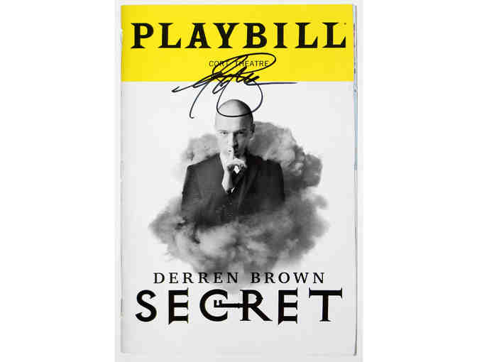 Signed Derren Brown: Secret opening night Playbill