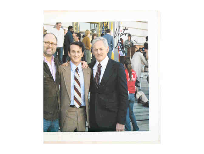 Photo from the set of 'Milk,' signed by Victor Garber and more