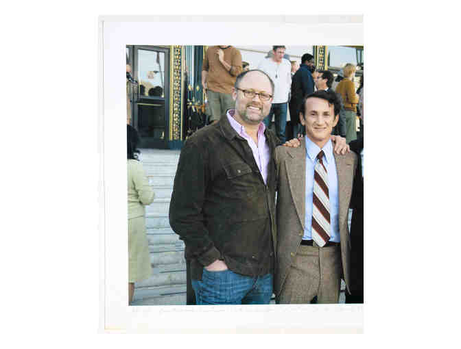 Photo from the set of 'Milk,' signed by Victor Garber and more