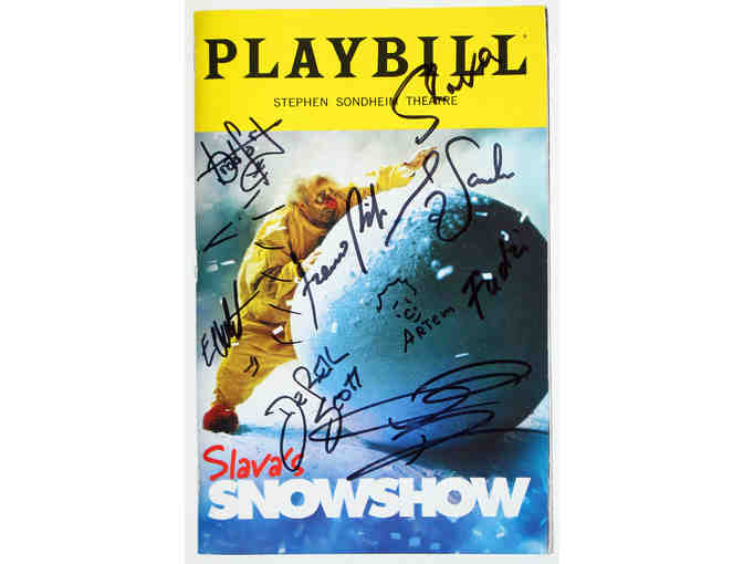 Signed Slava's Snowshow opening night Playbill