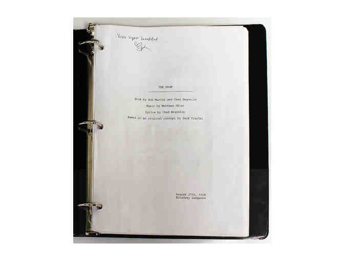 The Prom script, signed by Beth Leavel