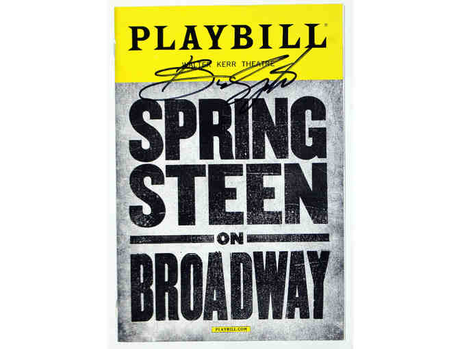 Springsteen on Broadway Playbill, signed by Bruce Springsteen