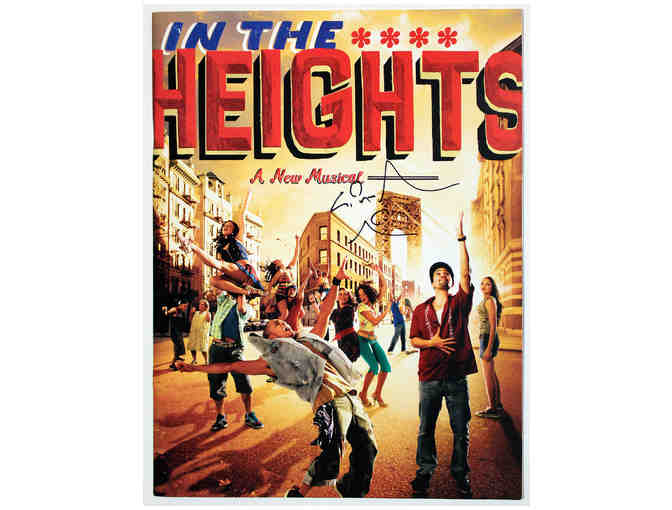 In The Heights souvenir program, signed by Lin-Manuel Miranda