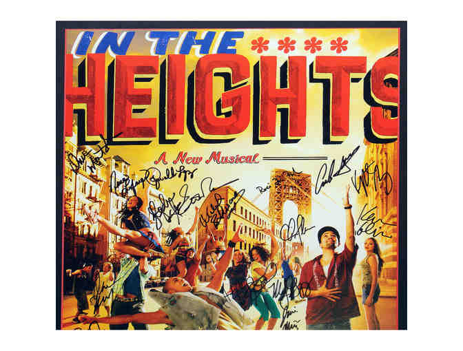 In the Heights poster, signed by Lin-Manuel Miranda and original Broadway cast