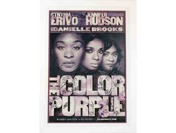 The Color Purple poster, signed by Danielle Brooks, Cynthia Erivo, Jennifer Hudson