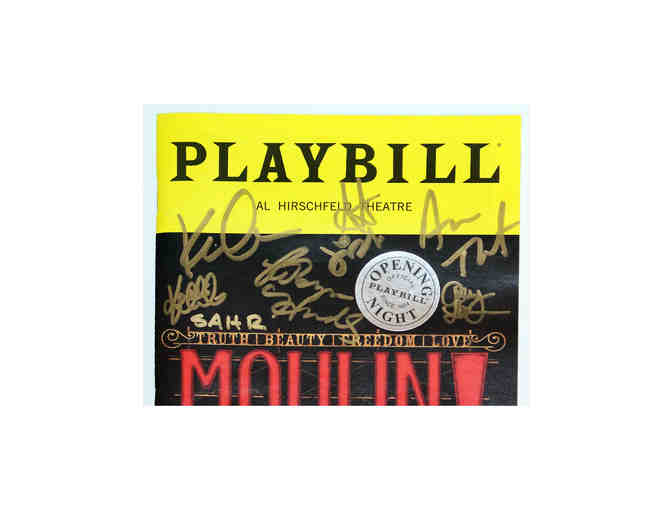 Autographed Moulin Rouge! The Musical opening night Playbill, signed by the original Broadway cast