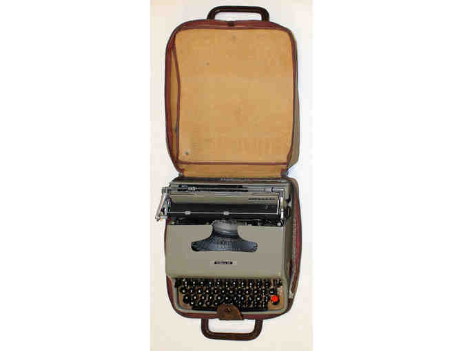 Tom Hanks' typewriter used in Lucky Guy and signed Lucky Guy poster board