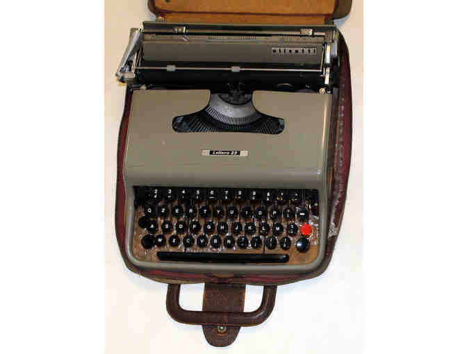 Tom Hanks' typewriter used in Lucky Guy and signed Lucky Guy poster board