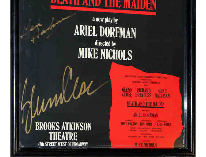 Death and the Maiden poster, signed by Glenn Close, Richard Dreyfuss and Gene Hackman