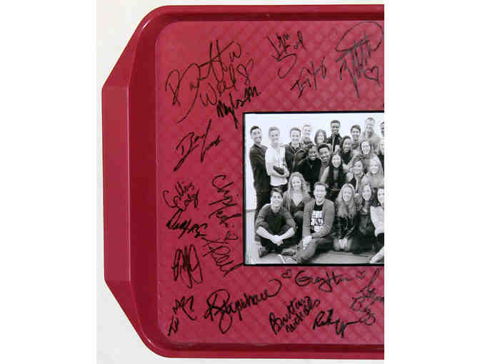 Mean Girls lunch tray signed by entire original Broadway cast plus cast photo
