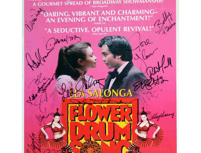 2002 Flower Drum Song poster, signed by Lea Salonga, Jose Llana and entire original Broadway cast