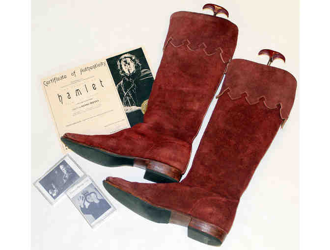 Boots worn by Keanu Reeves in 1995 production of Hamlet, plus audio recordings of opening night