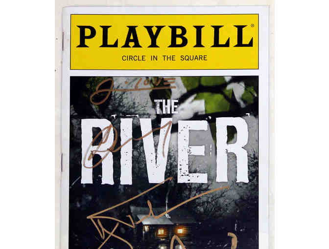 The River opening night Playbill, signed by Hugh Jackman