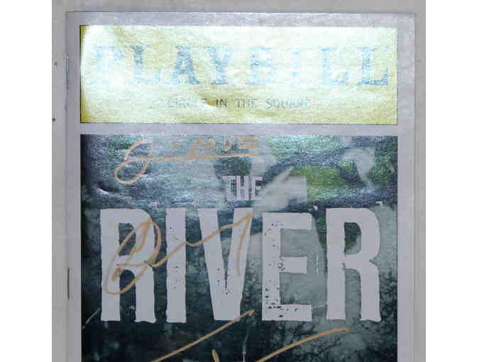 The River opening night Playbill, signed by Hugh Jackman