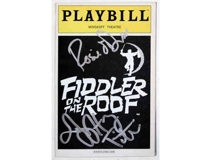 Fiddler on the Roof Playbill, signed by Harvey Fierstein and Rosie O'Donnell