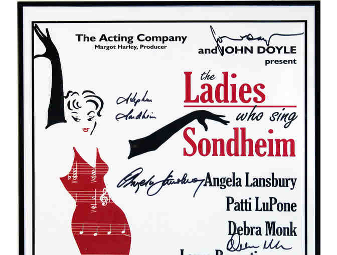 Ladies of Sondheim poster, signed by Angela Lansbury, Donna McKecknie, Stephen Sondheim and more