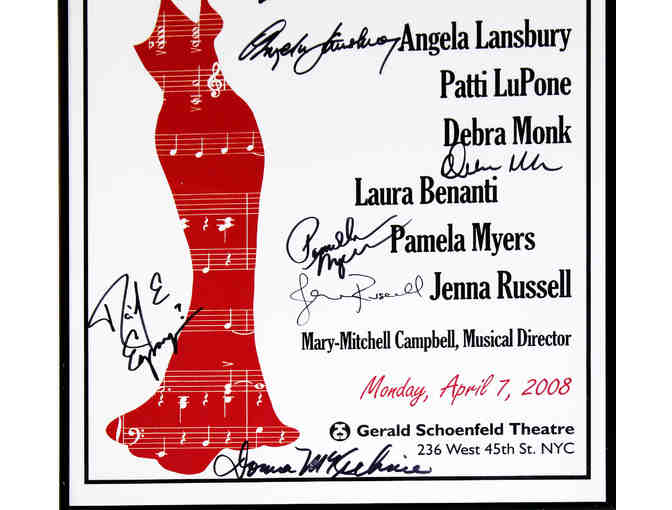 Ladies of Sondheim poster, signed by Angela Lansbury, Donna McKecknie, Stephen Sondheim and more