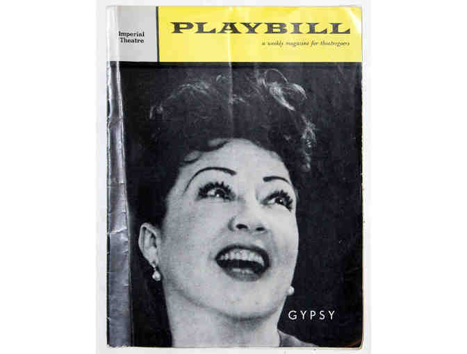 1959 Gypsy Playbill, signed by Jack Klugman and Ethel Merman