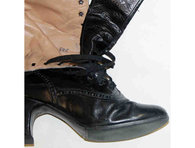 Boots (size 7) worn by Charlotte Rae as Jack's Mother in the first national tour of Into the Woods