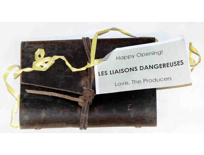 Les Liaisons Dangereuses poster signed by original Broadway cast, plus leather-bound notebook gift