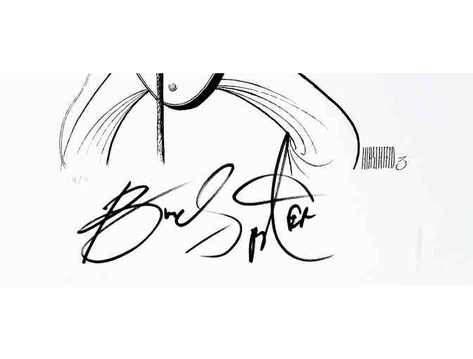 Bruce Springsteen Print by Al Hirschfeld, signed by Bruce Springsteen