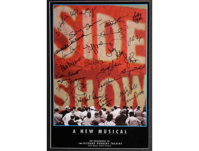 1997 Side Show poster signed by the entire original Broadway cast