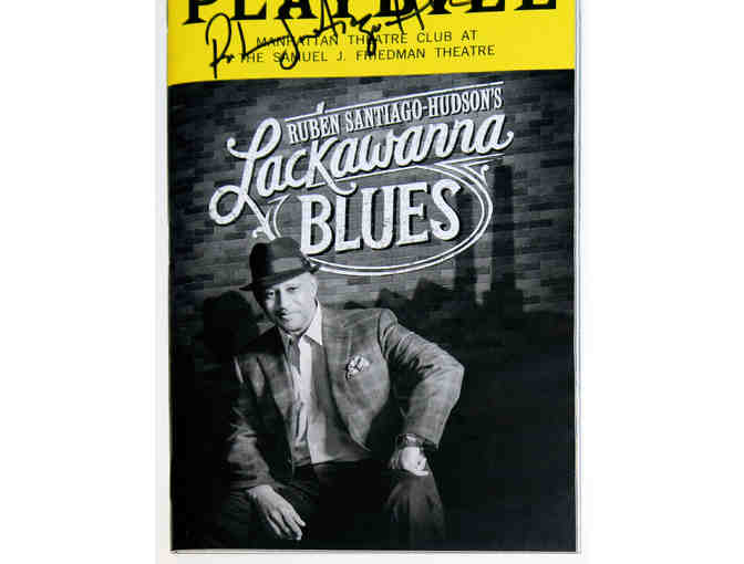 Lackawanna Blues Playbill, signed by Ruben Santiago-Hudson