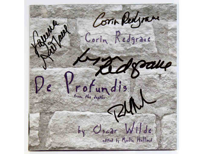 De Profundis CD signed by Corin Redgrave, Lynn Redgrave and Vanessa Redgrave
