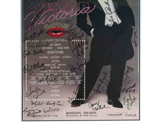 Victor/Victoria poster, signed by Julie Andrews and the entire Broadway cast