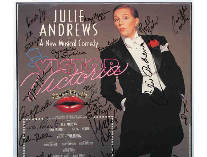 Victor/Victoria poster, signed by Julie Andrews and the entire Broadway cast