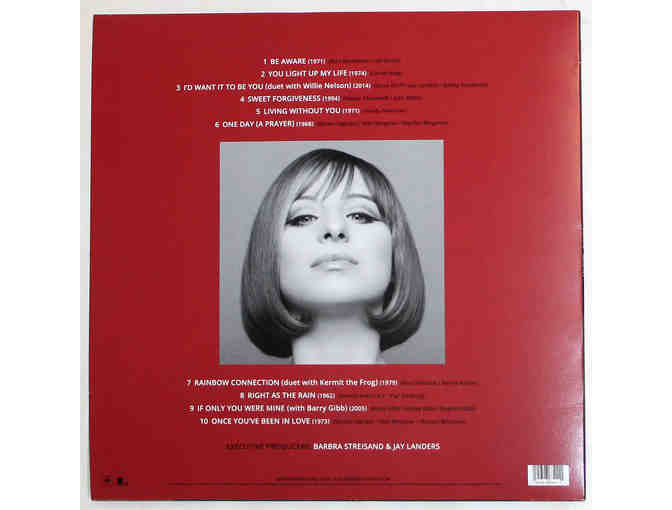Two Barbra Streisand-Signed Vinyl Albums