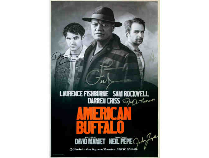 American Buffalo poster signed by entire original Broadway cast