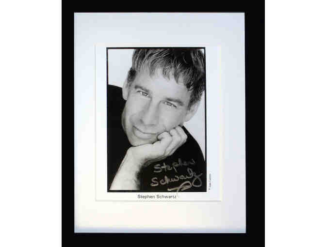 Autographed and framed photograph of Stephen Schwartz