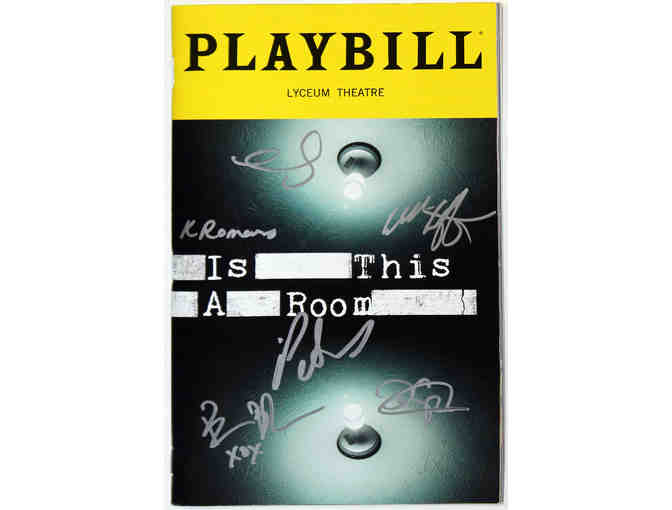 Set of signed Playbills from Dana H. and Is This a Room