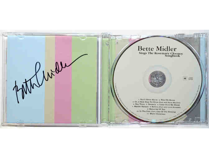 Bette Midler sings Rosemary Clooney CD, signed by Bette Midler