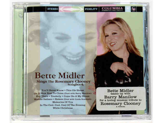 Bette Midler sings Rosemary Clooney CD, signed by Bette Midler