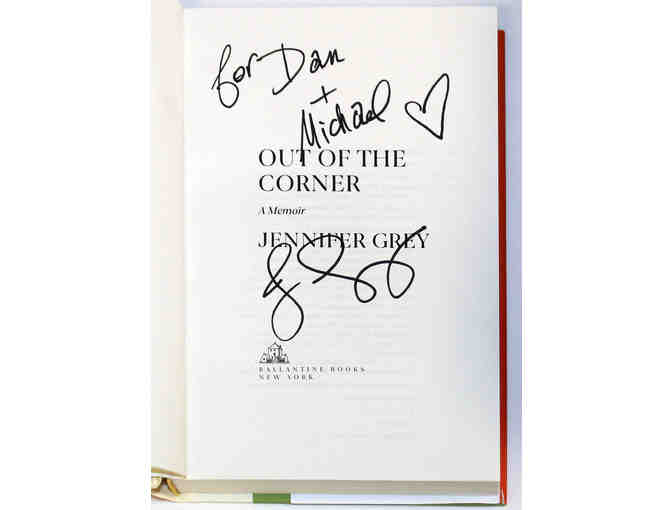 Jennifer Grey-autographed autobiography, Out of the Corner