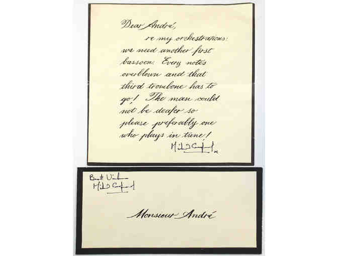 Michael Crawford-signed Opera Ghost prop letter from The Phantom of the Opera