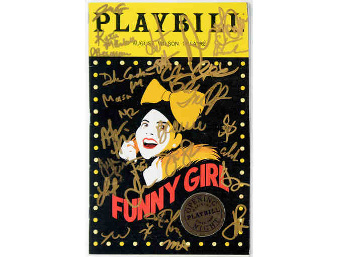 Funny Girl opening night Playbill signed by entire 2022 Broadway revival cast