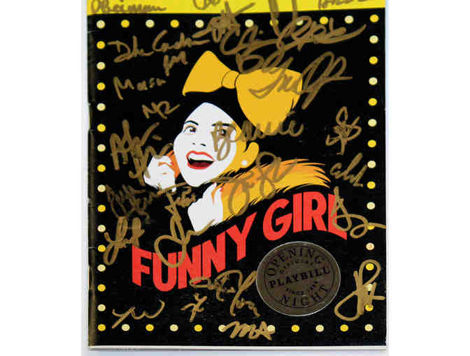 Funny Girl opening night Playbill signed by entire 2022 Broadway revival cast