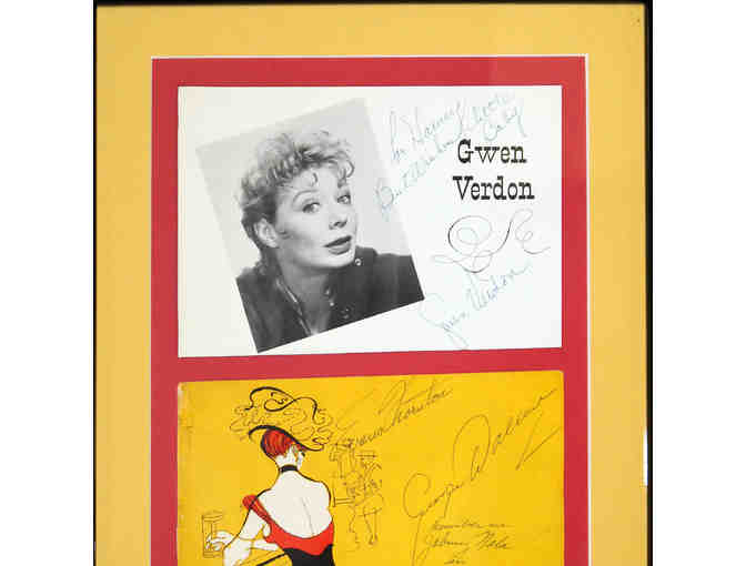 Gwen Verdon and Thelma Ritter autographed pages from New Girl in Town souvenir program