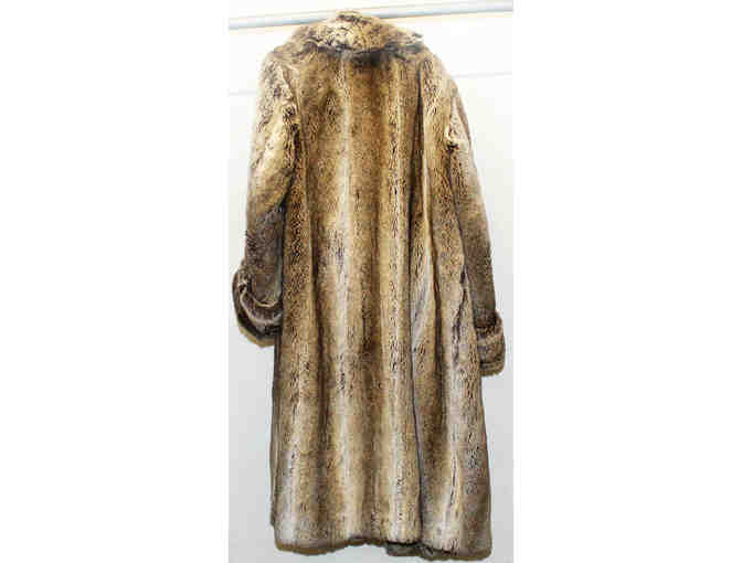 Faux fur coat worn and signed by Daniel Craig in the 2022 revival of Macbeth