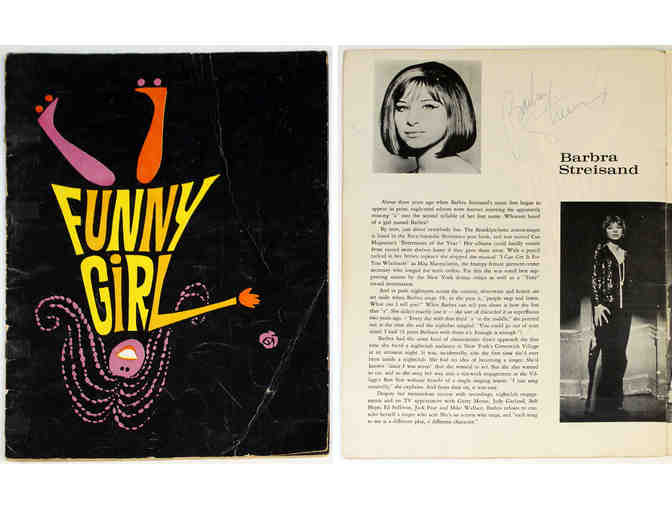 Original Funny Girl souvenir program, signed by Barbra Streisand